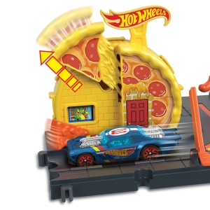 HOT WHEELS CITY EXPLORER SPEEDY PIZZA PICK UP - Img 7