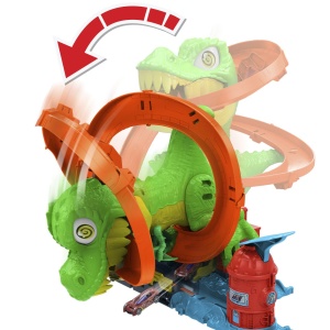 HOT WHEELS CITY SET STATIA DE POMPIERI SI BATALIA CU TREX - Img 8