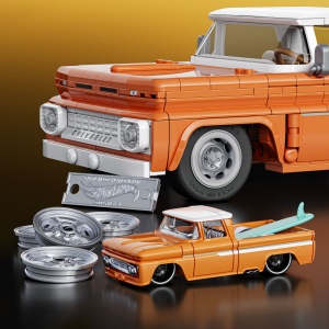 HOT WHEELS ELITE SERIES SET DE CONSTRUCTII CAMIONETA PERSONALIZATA CHEVROLET 1962 - Img 8