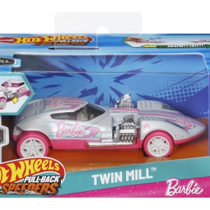 HOT WHEELS MASINUTA METALICA CU SISTEM PULL BACK BARBIE TWIN MILL STREET POWER SCARA 1:43