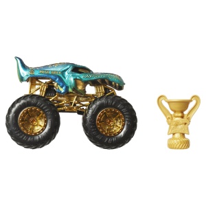 HOT WHEELS MONSTER TRUCK 50 BIGFOOT TROPHY CHAMPIONS MASINUTA MEGA WREX SCARA 1 LA 64 - Img 5