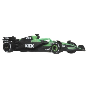 HOT WHEELS PREMIUM REAL RIDERS FORMULA 1 2024 MASINUTA METALICA KICK SAUBER F1 TEAM NUMARUL 27 SCARA 1 LA 64