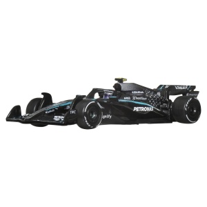 HOT WHEELS PREMIUM REAL RIDERS FORMULA 1 2024 MASINUTA METALICA MERCEDES AMG PETRONAS FORMULA ONE TEAM SCARA 1 LA 64 - Img 6