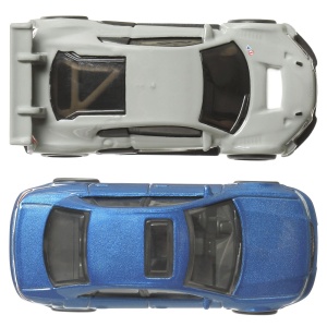 HOT WHEELS PREMIUM SET 2 MASINUTE METALICE AUDI S4 QUATTRO SI AUDI R8 LMS SCARA 1:64 - Img 5
