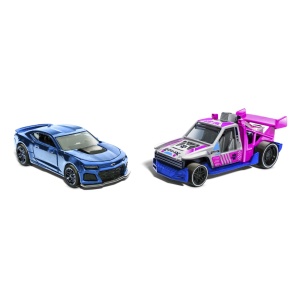 HOT WHEELS SET 2 MASINUTE METALICE PULL BACK CAMARO ZL1 2022 SI LOLUX 1:43 - Img 2