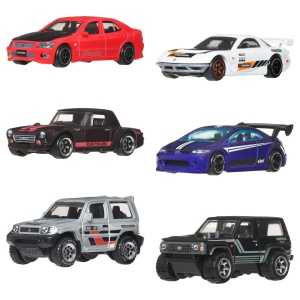 HOT WHEELS SILVER SERIES SET 6 MASINUTE STRAZILE JAPONIEI - Img 3