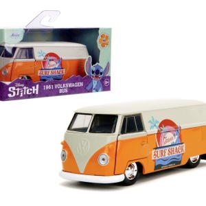 JADA DISNEY STITCH AUTOBUZ METALIC VOLKSWAGEN BUS 1961 SCARA 1 LA 32 - Img 8