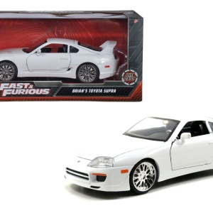 JADA FAST AND FURIOUS MASINUTA METALICA BRIANS TOYOTA SUPRA ALB SCARA 1 LA 24