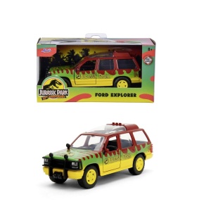 JADA JURASSIC WORLD 30TH ANNIVERSARY MASINUTA METALICA FORD EXPLORER 1993 SCARA 1 LA 32 - Img 5