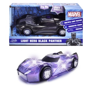 JADA MARVEL MASINUTA LIGHT BLACK PANTHER CU SUNETE SI LUMINI SCARA 1:32