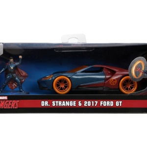 JADA MARVEL MASINUTA METALICA FORD GT SCARA 1:32 SI FIGURINA METALICA DOCTOR STRANGE