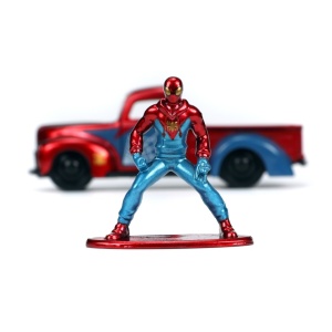 JADA MARVEL SET MASINUTA METALICA FORD PICK UP SCARA 1:32 SI FIGURINA METALICA SPIDER MAN - Img 4