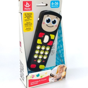 Jucărie Interactivă Telecomandă Hola, Multicolor, 21.8x11.5x5.5cm, Pentru Bebei și Copii Mici, 10 Canale Interactive