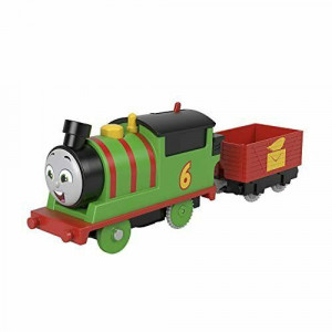 Locomotiva motorizata Percy cu un vagon Thomas si Prietenii, 21 cm - Img 3