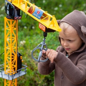 Macara turn cu telecomanda Dickie Mega Crane, 120 cm, multicolor, cu accesorii incluse - Img 4