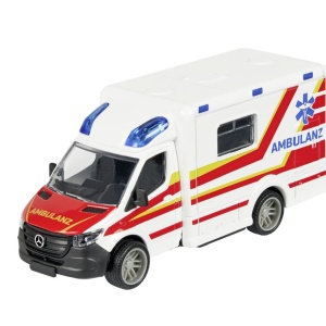 MAJORETTE AMBULANTA METALICA MERCEDES BENZ SPRINTER SCARA 1 LA 43