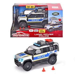 MAJORETTE MASINA DE POLITIE LAND ROVER CU LUMINI SI SUNETE