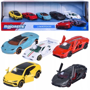 MAJORETTE SET 5 MASINUTE METALICE LAMBORGHINI SCARA 1 LA 64 - Img 3