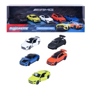 MAJORETTE SET 5 MASINUTE METALICE MERCEDES AMG 7.5CM
