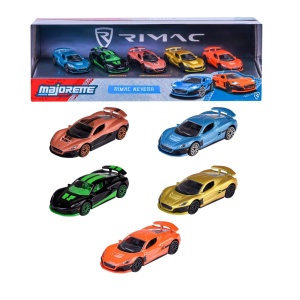MAJORETTE SET 5 MASINUTE METALICE RIMAC NEVERA 7.5CM - Img 3