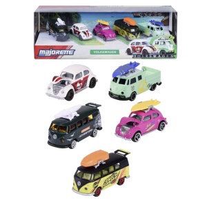 MAJORETTE SET 5 MASINUTE METALICE VOLKSWAGEN 7.5CM