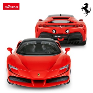 Masina cu telecomanda Ferrari SF90 Stradale, Rastar, scara 1:14, dimensiuni 33.5x14.7x10.8cm, culoare rosu - Img 8