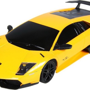 MASINA CU TELECOMANDA LAMBORGHINI MURCIELAGO LP670 GALBEN CU SCARA 1 LA 24 - Img 5