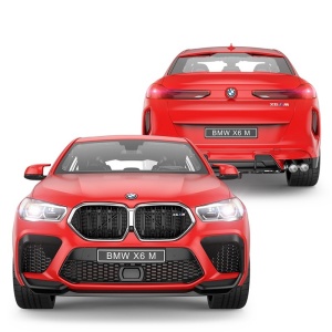 Masina cu telecomanda, Rastar, BMW X6 M, rosie, 1:14, 43x25.5x17.5cm - Img 3
