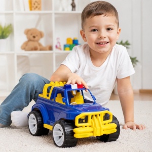 MASINA JEEP OFF ROADER ALBASTRU INCHIS 39CM - Img 5