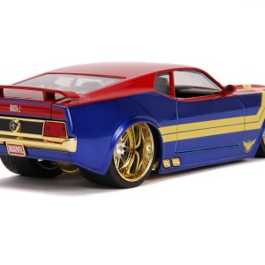 MASINUTA METALICA CAPTAIN MARVEL 1973 FORD MUSTANG MACH 1 SCARA 1 LA 24 - Img 3