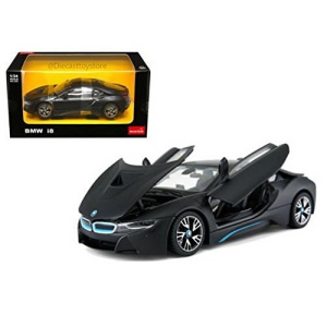 Masinuta metalica Rastar BMW I8, negru, 1:24, 19.5x9.2x5.4cm