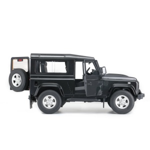 Masinuta Rastar RC - Land Rover Defender, negru, 1:14 - Img 3