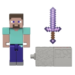 MINECRAFT CRAFT A BLOCK FIGURINA STEVE 8CM - Img 2