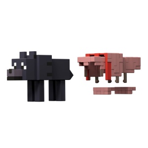 MINECRAFT CRAFT A BLOCK FIGURINA TAMED WOLF 8CM - Img 5