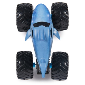 MONSTER JAM MASINUTA METALICA MEGALODON SCARA 1 LA 64 - Img 7