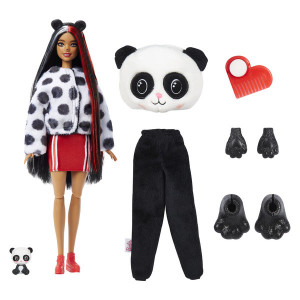 Papusa Barbie Cutie Reveal, Papusa Surpriza cu 10 accesorii - Img 5