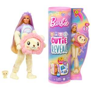 Papusa Barbie Dreamtopia Color Reveal, cu Tematica pentru Costume de Animale, Leu - Img 5