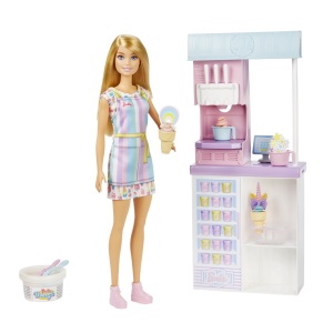 Papusa Barbie You Can Be Anything, Magazinul de Inghetata - Img 2