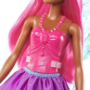 Papusa Barbie, Zana cu Par Roz - Img 4