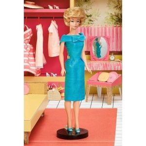 Papusa cu accesorii, Mattel, 75th Anniversary Retro Barbie Dream House - Img 4