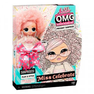 Papusa L.O.L. Surprise! OMG Birthday Doll - Miss Celebrate - Img 2