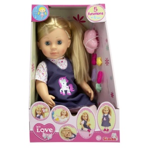 PAPUSA MY LOVE INTERACTIVA CU ACCESORII 43CM