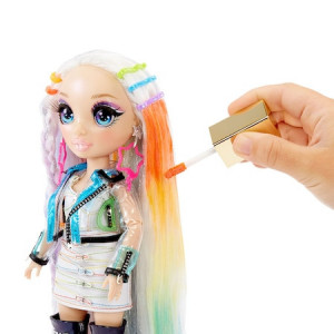 Papusa Rainbow High Amaya Raine cu accesorii pentru coafura - Img 9
