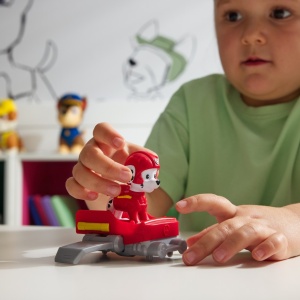 PATRULA CATELUSILOR ACTION PUPS SET VEHICUL DE SALVARE HOVERBOARD SI FIGURINA MARSHALL 5 CM - Img 4