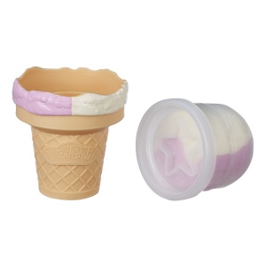Plastilină Play-Doh – set de înghețată cu forme și conuri