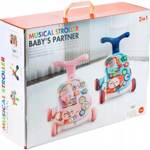 Premergator Muzical cu Activitati 5in1 cu Masa educationala, Panou de Baschet si Pian - Img 2