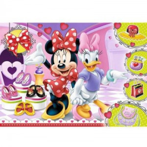Puzzle Glitter Trefl 100piese- Minnie Mouse - Img 2