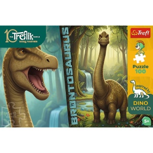 PUZZLE TREFL 100 FAMILIA TREFLIK DINO WORLD BRONTOSAURUS - Img 3