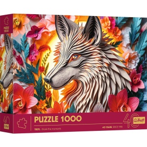 Puzzle Trefl 1000 piese, Editia Aniversara 40 de ani, 3D Wilk