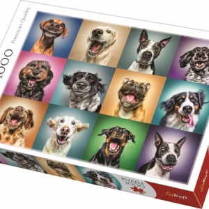 PUZZLE TREFL 1000 PORTRET CATELUSI SIMPATICI